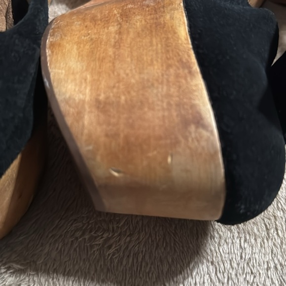 Jeffery Campbell Daisies From Anthropology Black Platform Wedge Heels - Picture 3 of 12